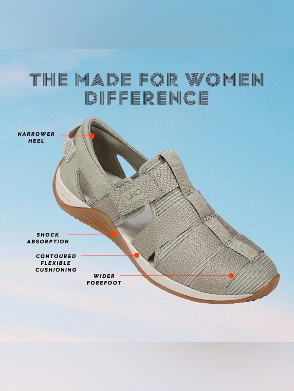 RYKA ECHO FISHERMAN SANDALS ABBEY GREEN 5